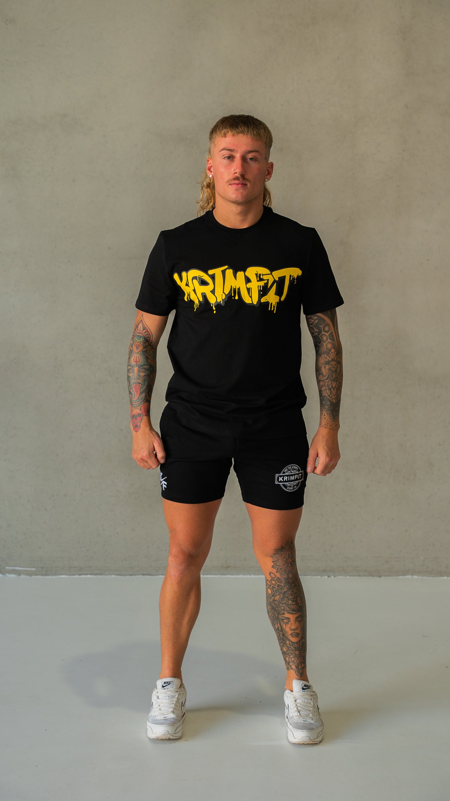 Graffiti Muscle Shirt Black/Yellow