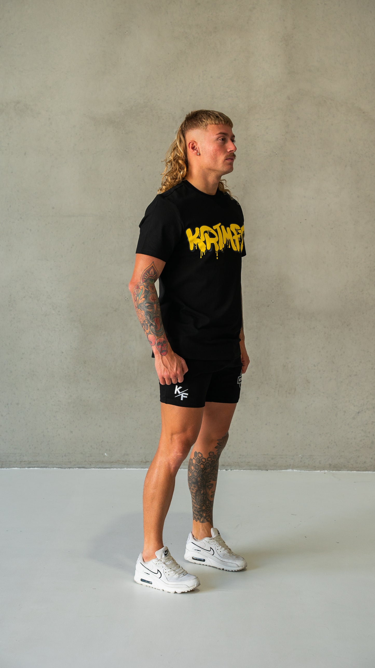 Graffiti Muscle Shirt Black/Yellow