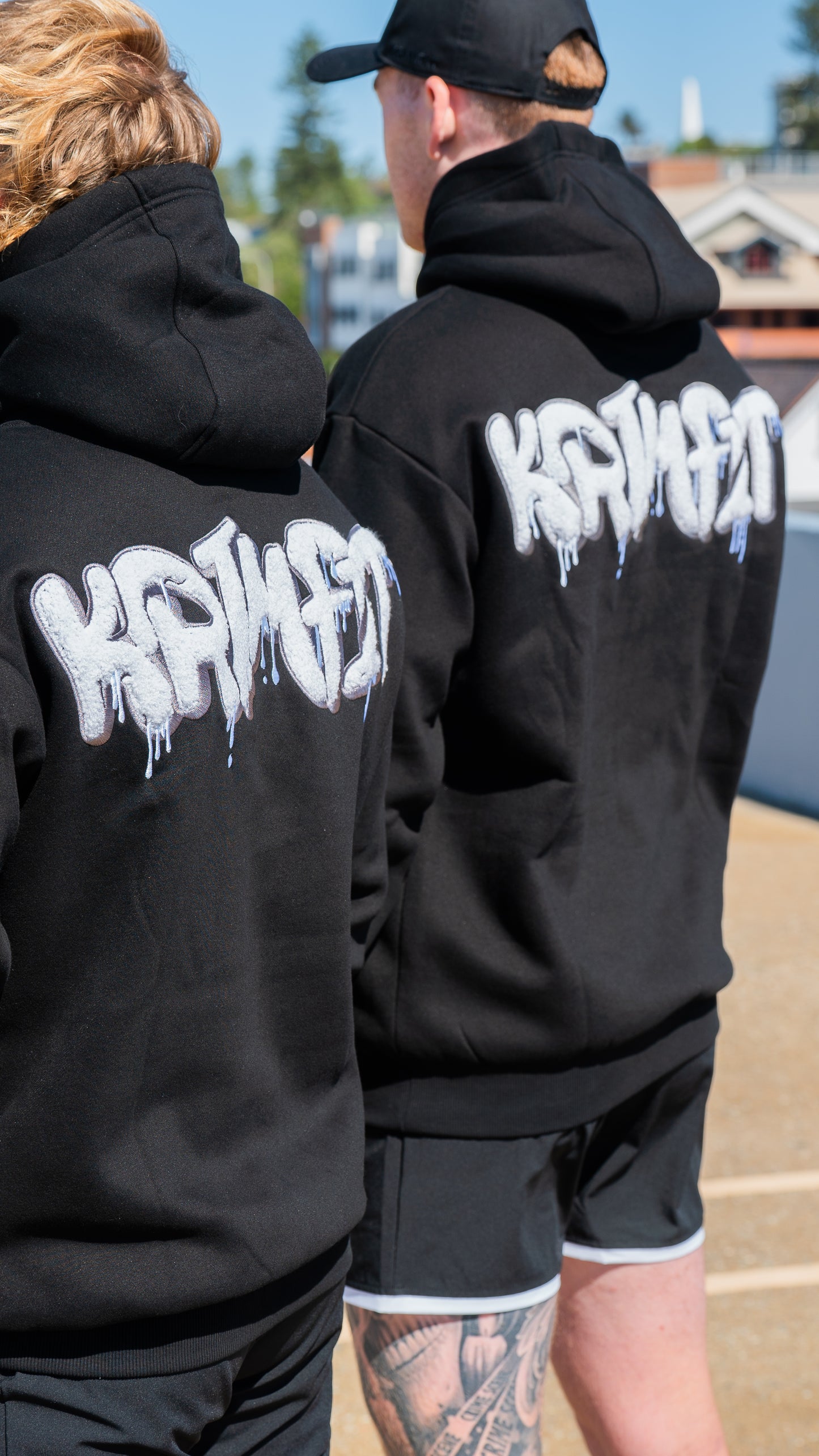 Graffiti Hoodie Black/White