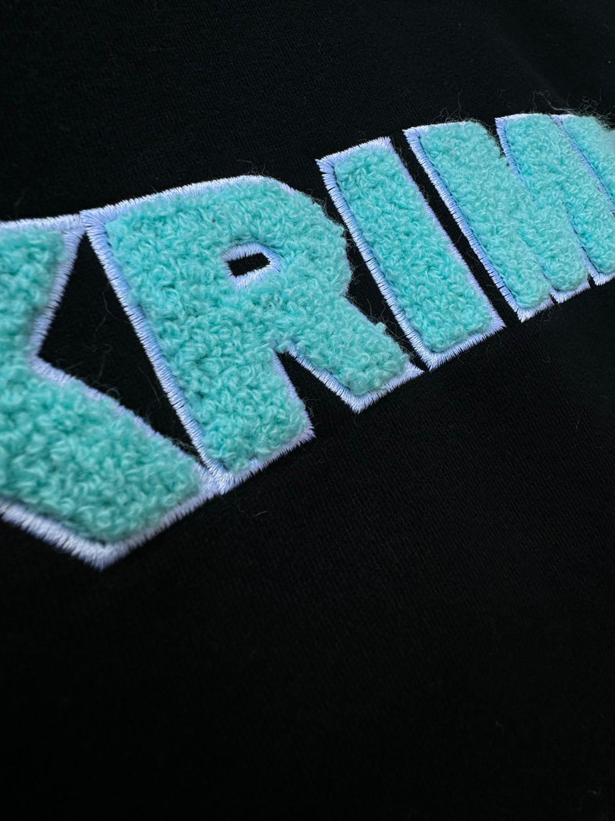 Graffiti Hoodie Black/Aqua